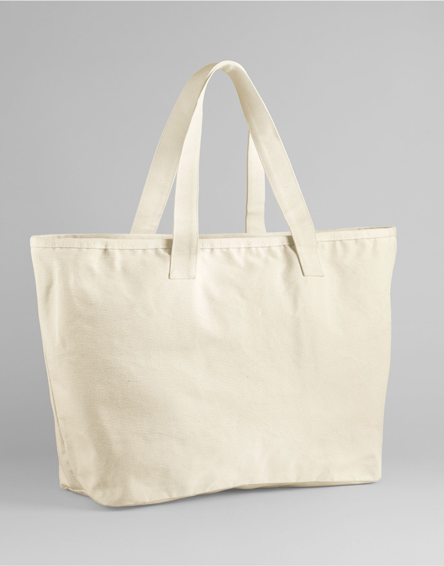 Oversized Heavy Duty Canvas Tote Bag - Natural