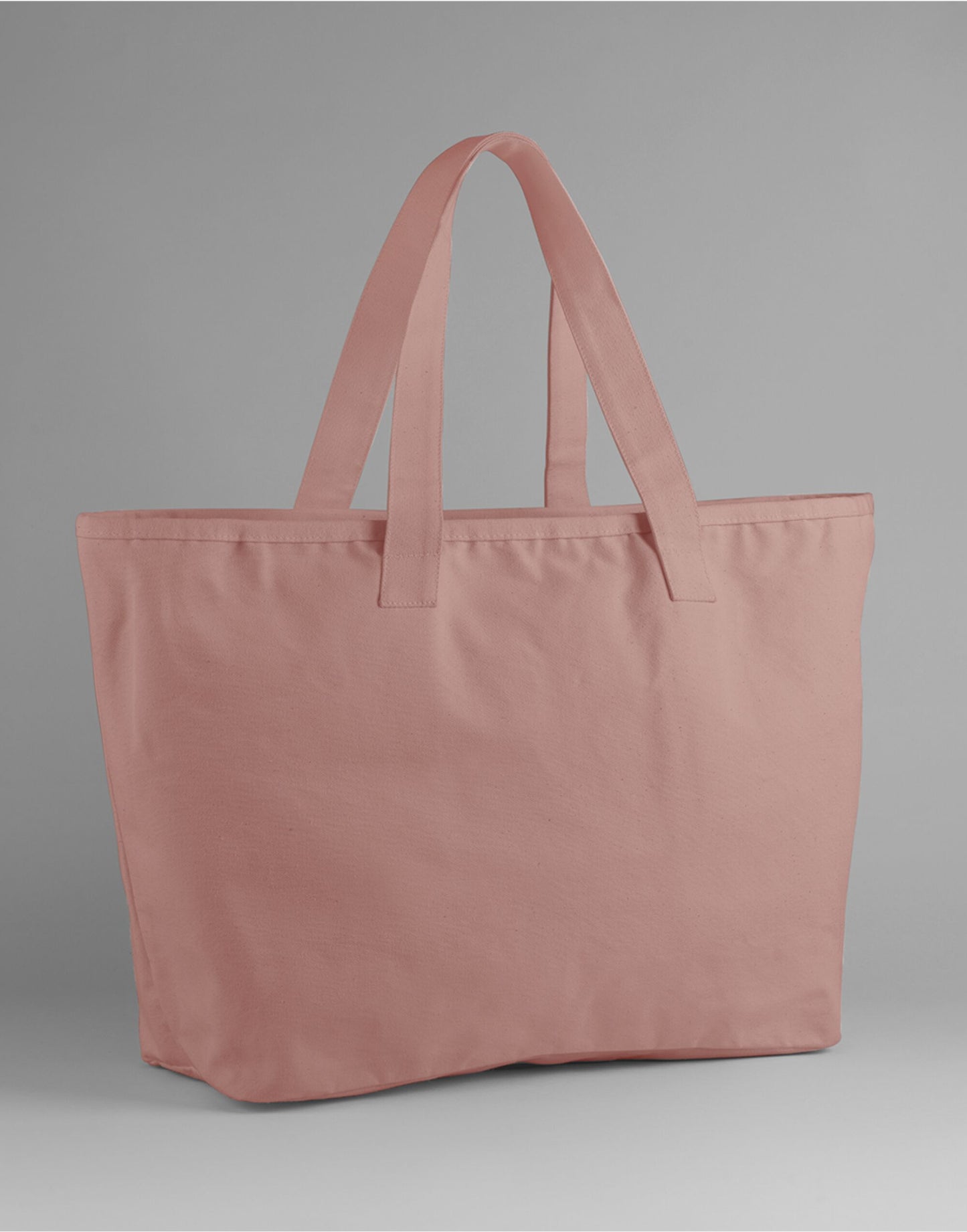 Oversized Heavy Duty Canvas Tote Bag - Rose