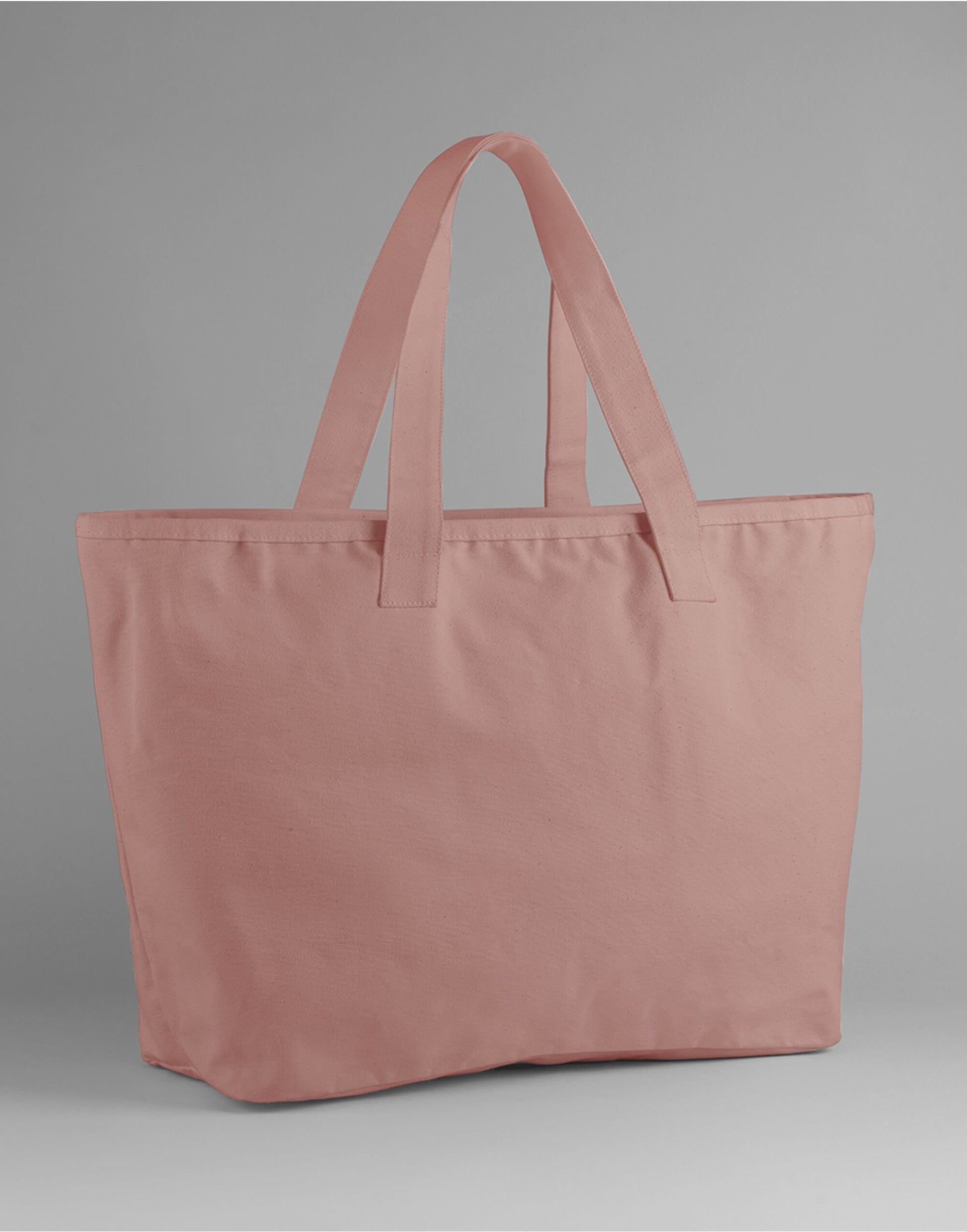 Oversized Heavy Duty Canvas Tote Bag - Rose