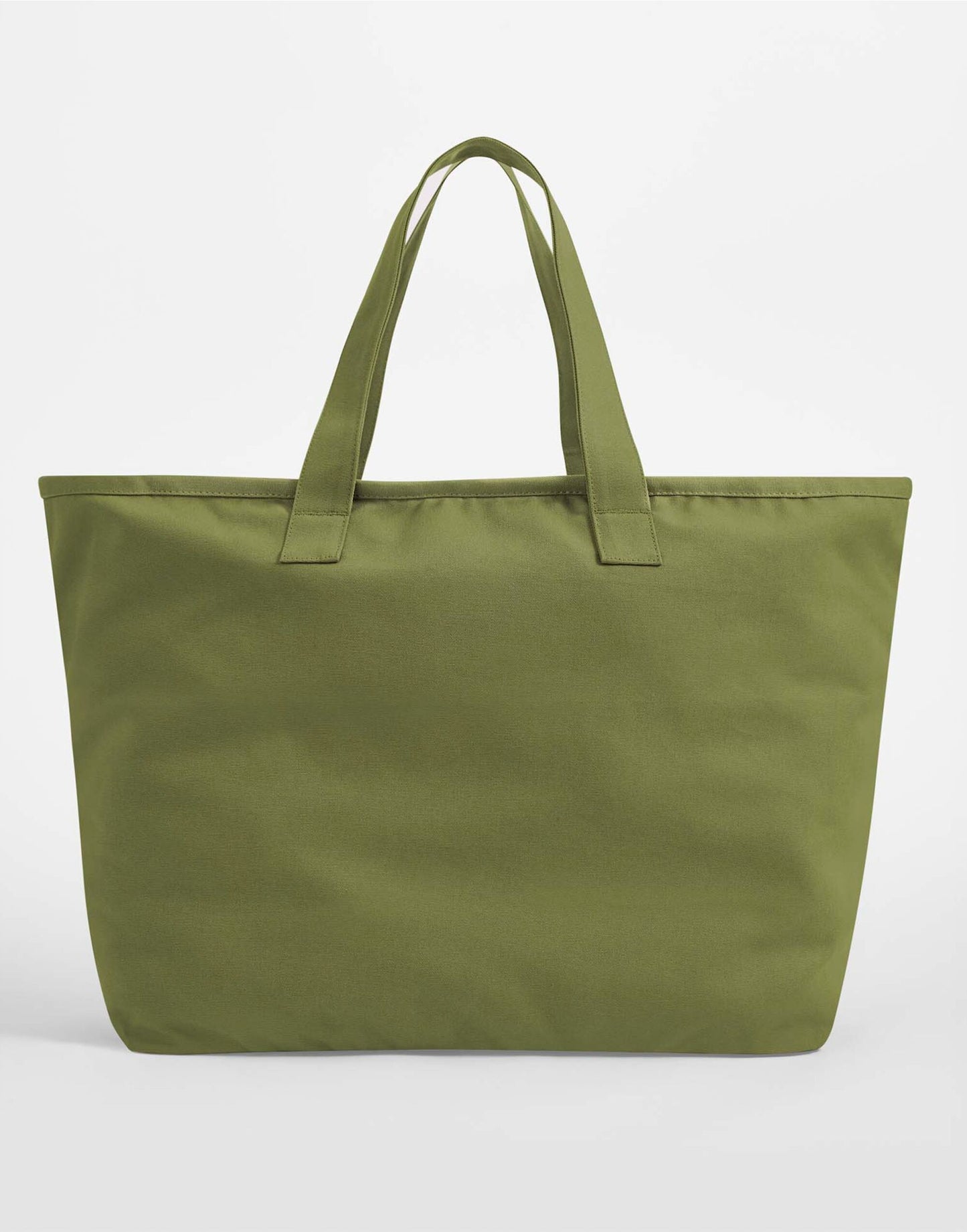 Oversized Heavy Duty Canvas Tote Bag - Bright Olive