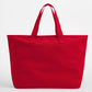 Oversized Heavy Duty Canvas Tote Bag - Scarlet Red