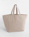 Oversized Beach Bag - Biscuit Stripe