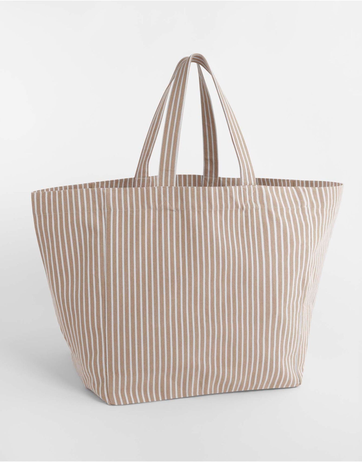 Oversized Beach Bag - Biscuit Stripe