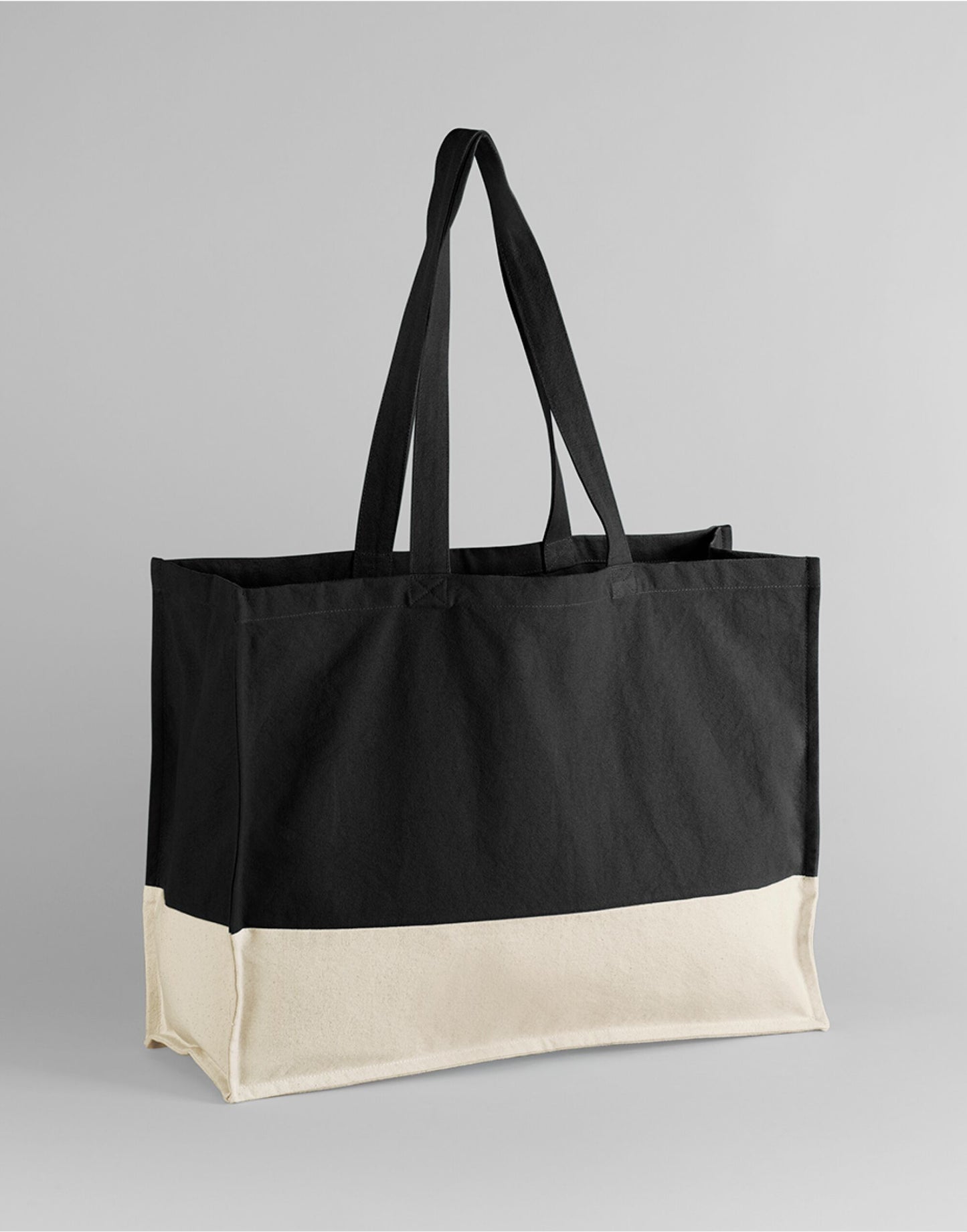 EarthAware® Organic Contrast Shopper - Black/Natural