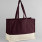 EarthAware® Organic Contrast Shopper - Oxblood/Natural