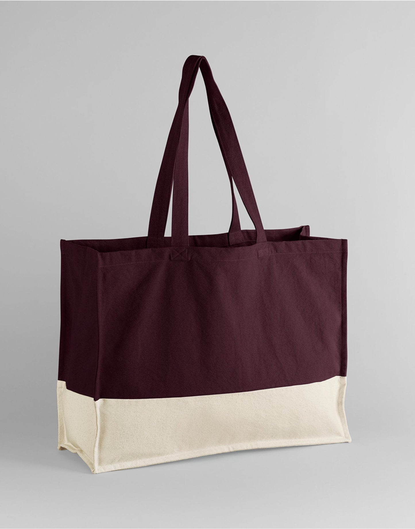 EarthAware® Organic Contrast Shopper - Oxblood/Natural