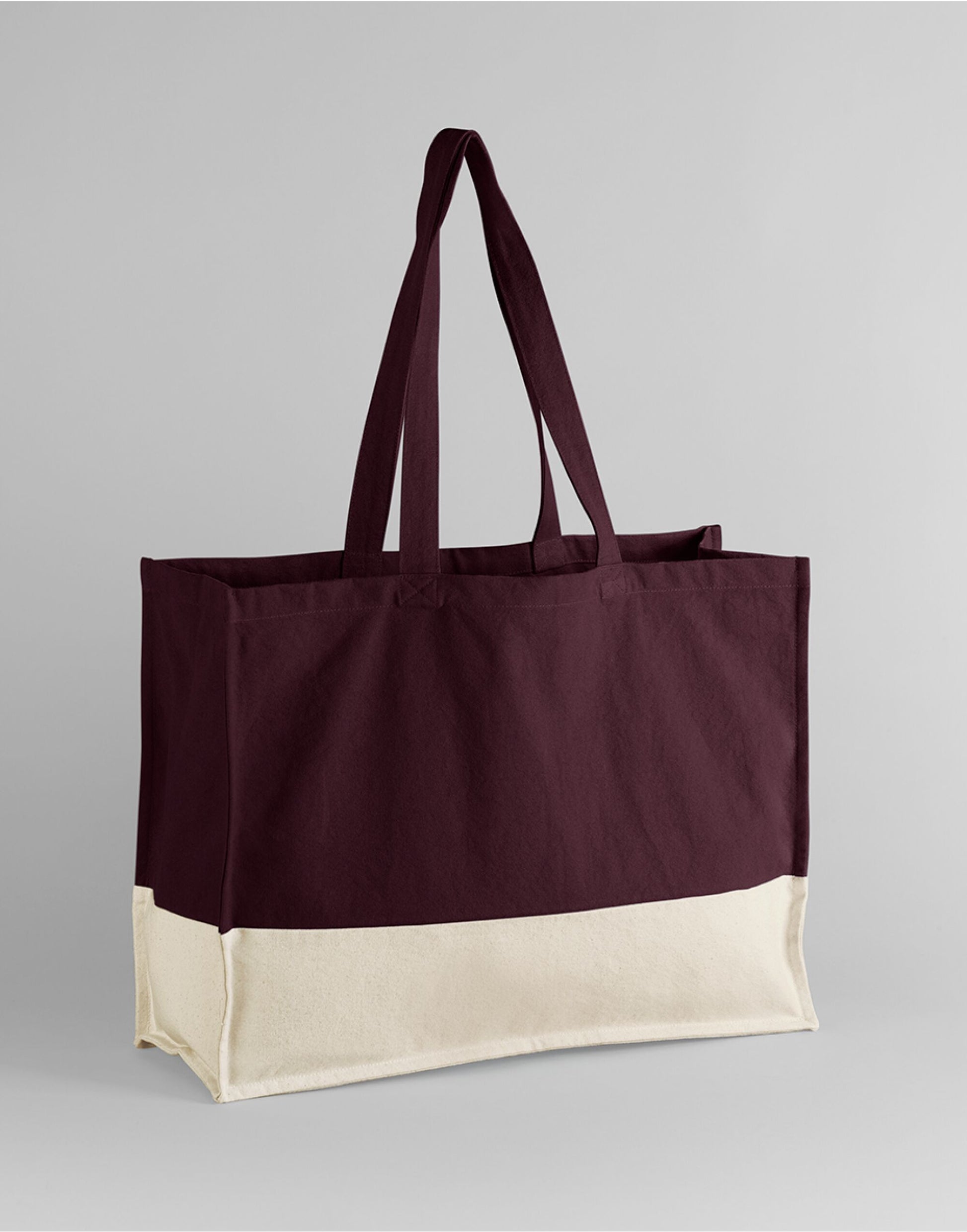 EarthAware® Organic Contrast Shopper - Oxblood/Natural