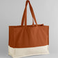 EarthAware® Organic Contrast Shopper - Pumpkin/Natural