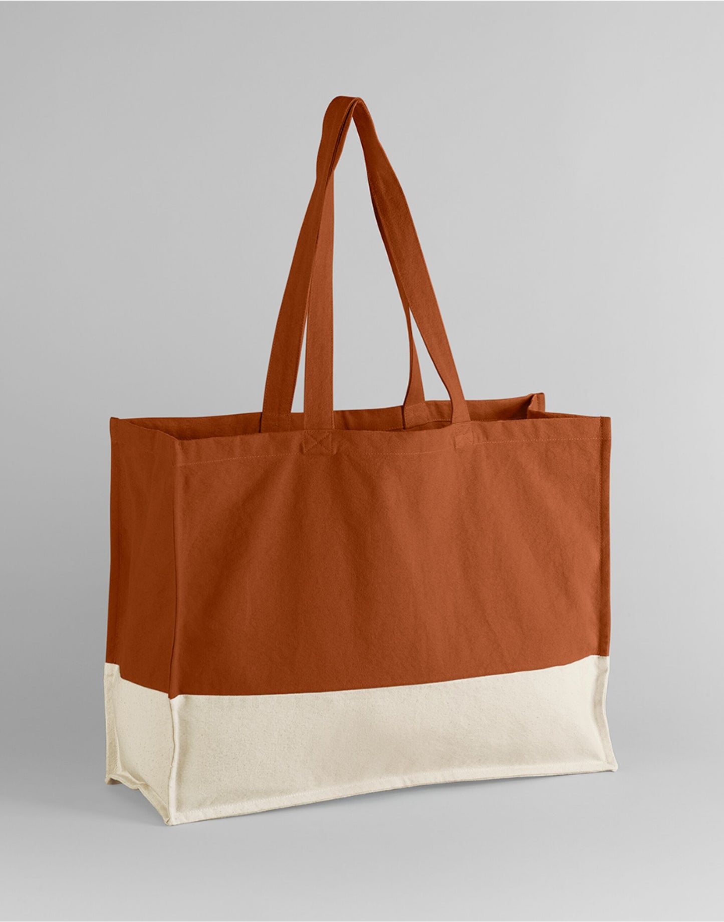 EarthAware® Organic Contrast Shopper - Pumpkin/Natural