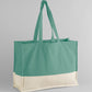 EarthAware® Organic Contrast Shopper - Sage Green/Natural