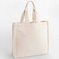Chevron Handle Shopper - Natural