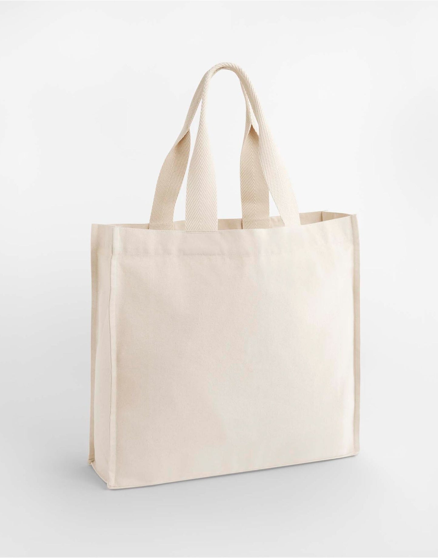 Chevron Handle Shopper - Natural