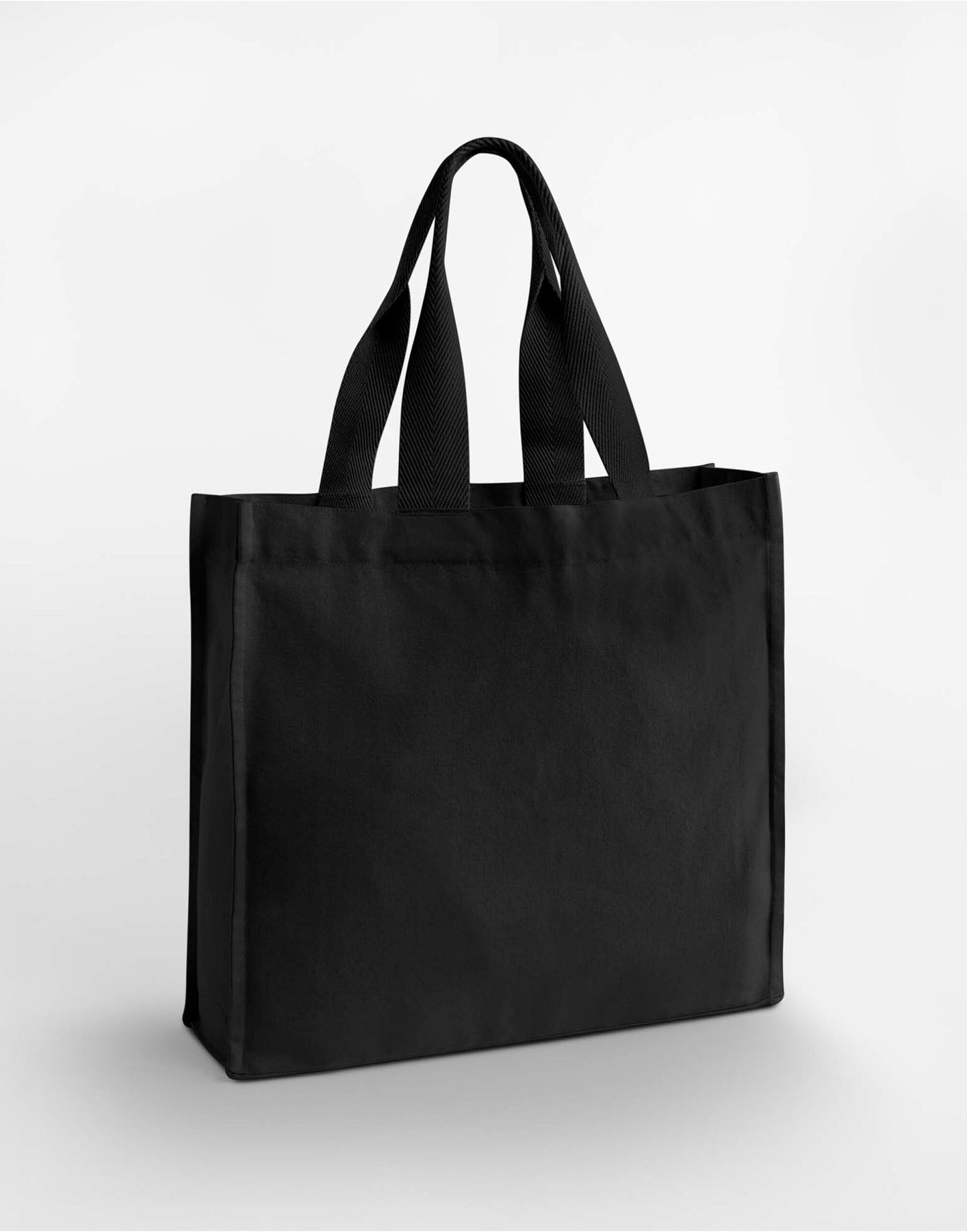 Chevron Handle Shopper - Black