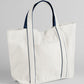 Courtside Medium Tote - Soft White/French Navy