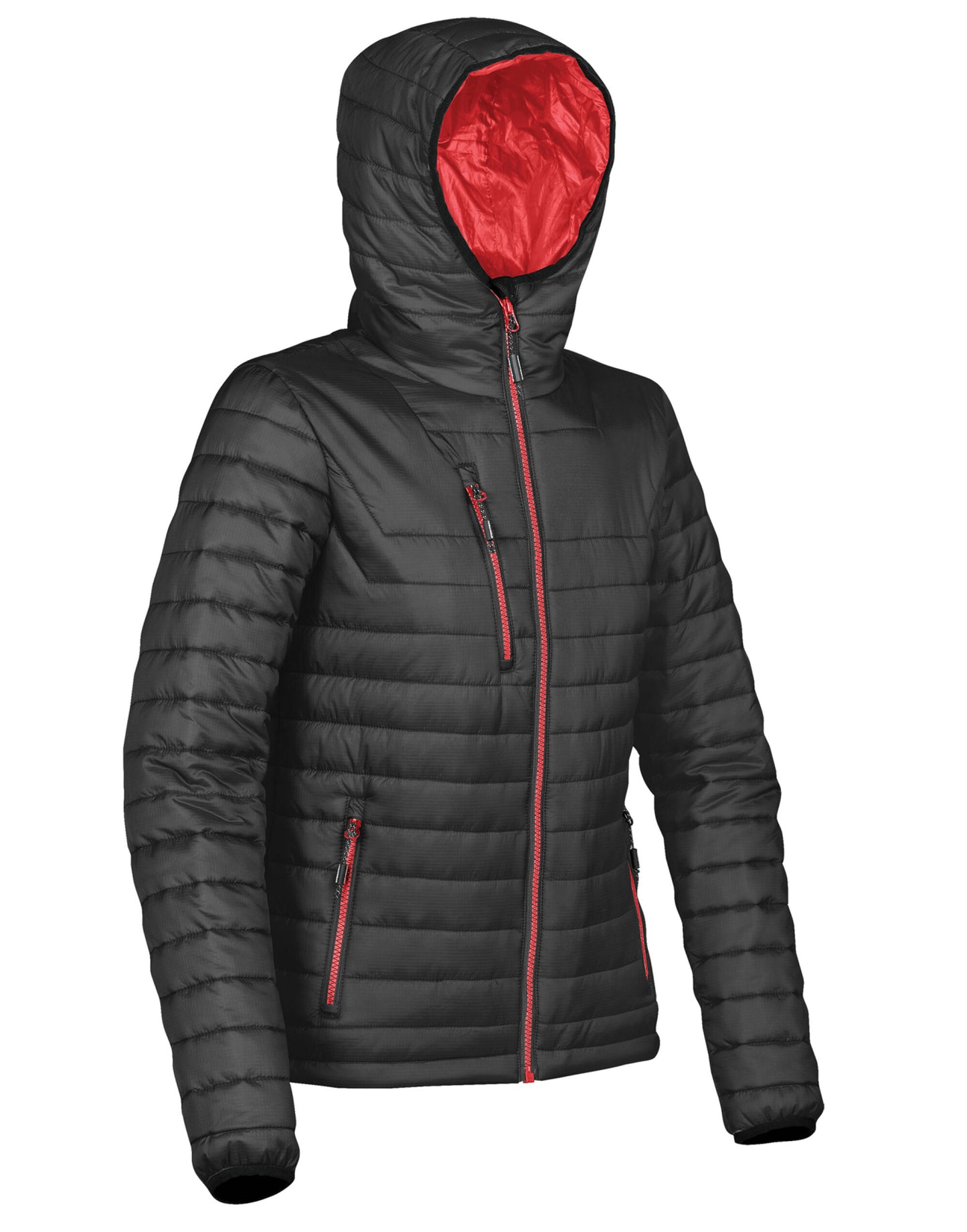 Women's Gravity Thermal Jacket - Black/True Red