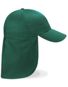 Junior Legionnaire Style Cap - Bottle Green