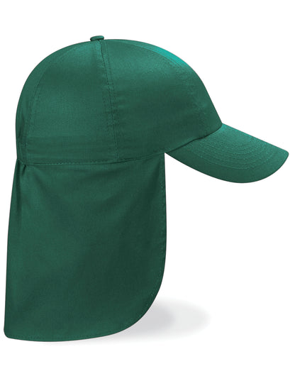 Junior Legionnaire Style Cap - Bottle Green
