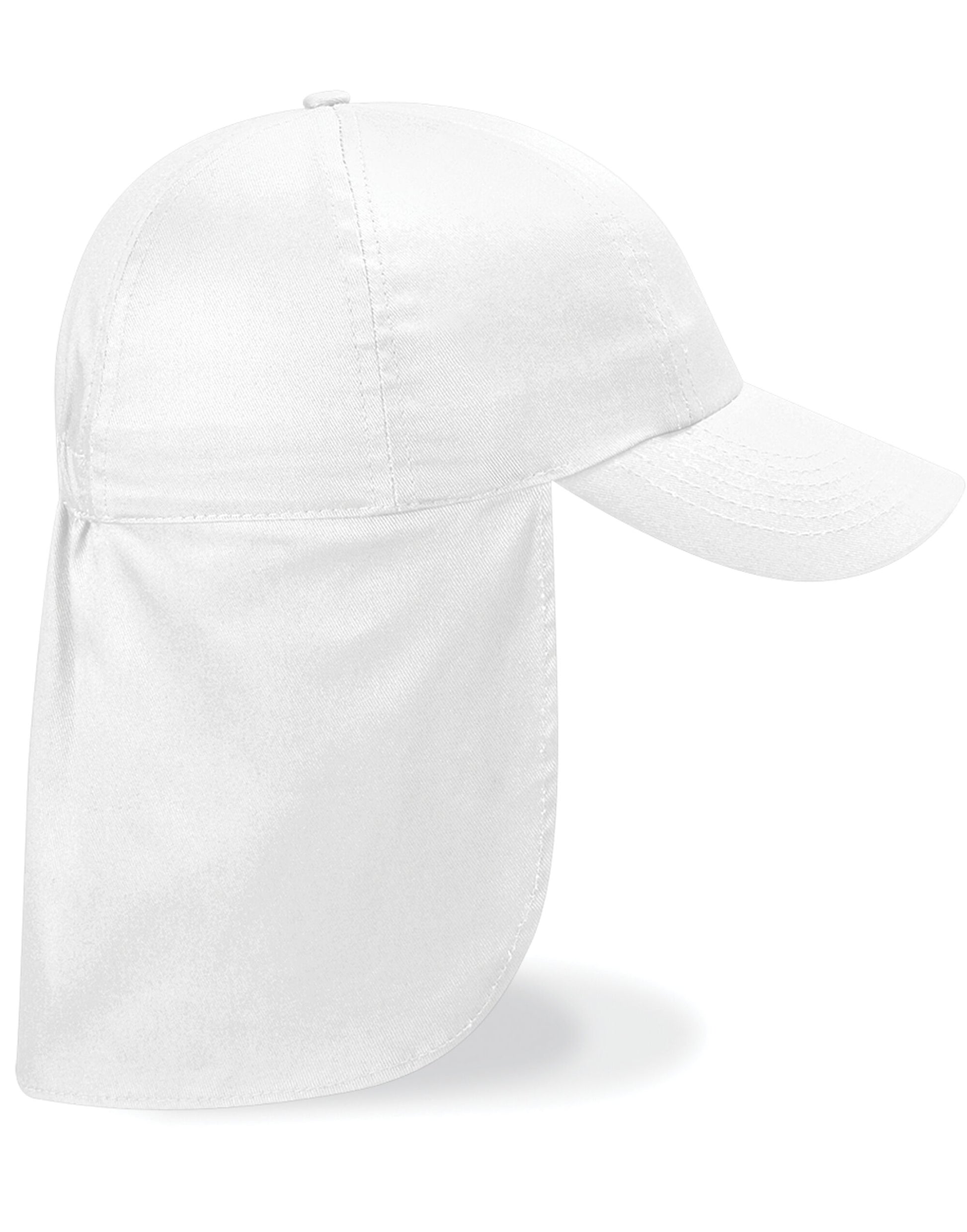 Junior Legionnaire Style Cap - White