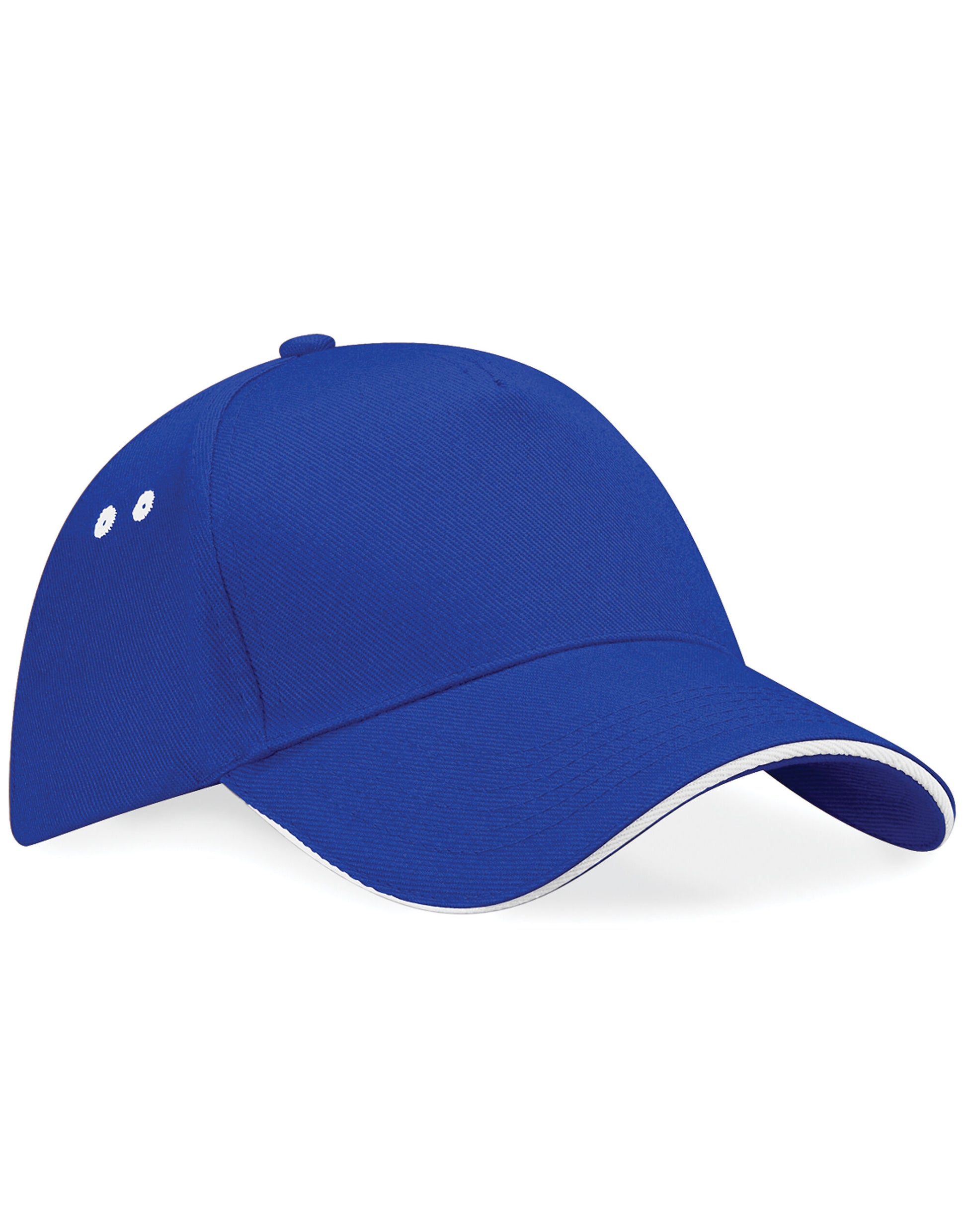 Ultimate 5 Panel Cap Sandwich Peak - Bright Royal/White