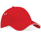 Ultimate 5 Panel Cap Sandwich Peak - Classic Red/White