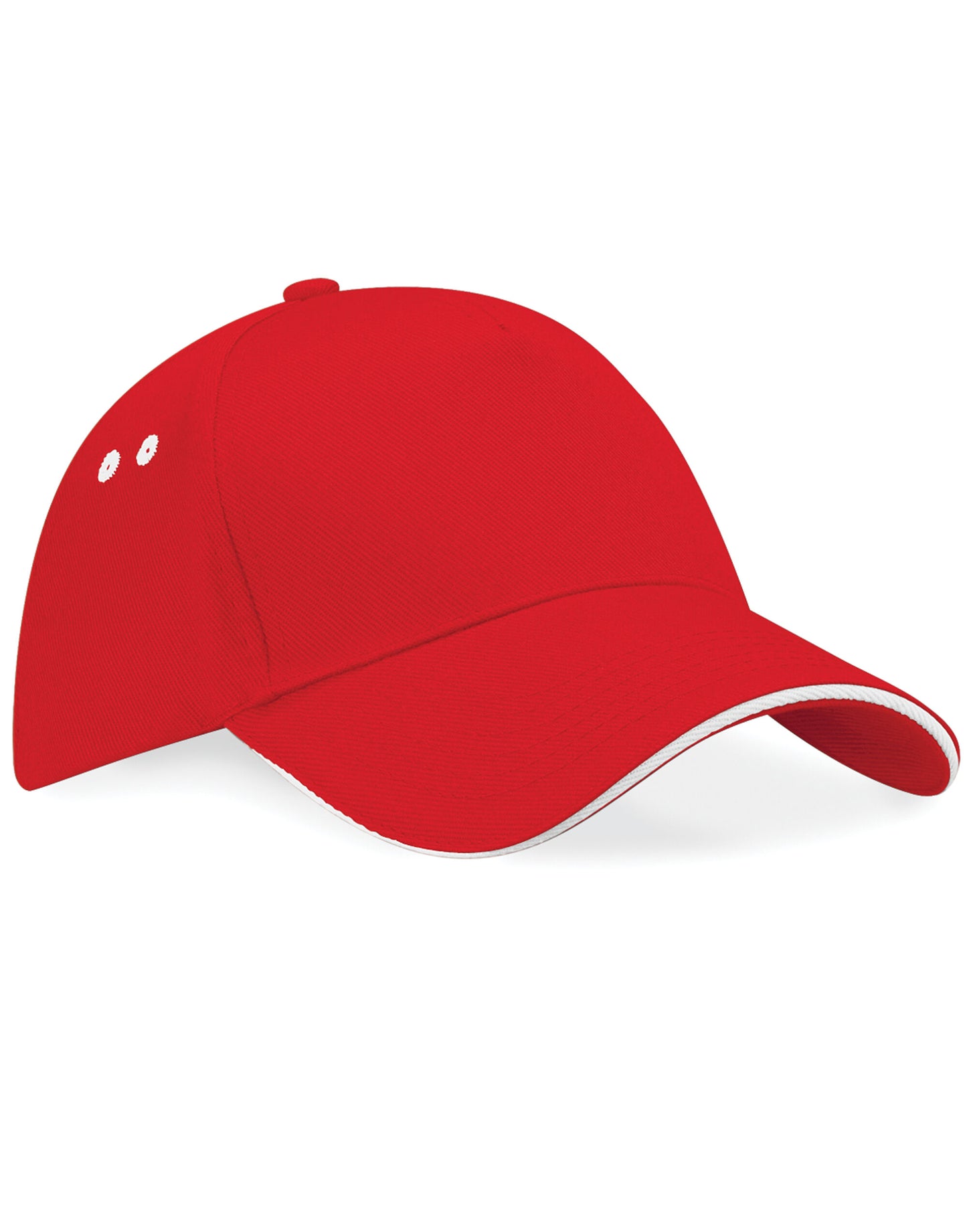 Ultimate 5 Panel Cap Sandwich Peak - Classic Red/White