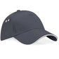 Ultimate 5 Panel Cap Sandwich Peak - Graphite Grey/oyster Grey