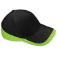 Teamwear Competition Cap - Black/Lime Green