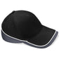 Teamwear Competition Cap - Black/Graphite Grey/White