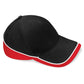 Teamwear Competition Cap - Black/Classic Red/White