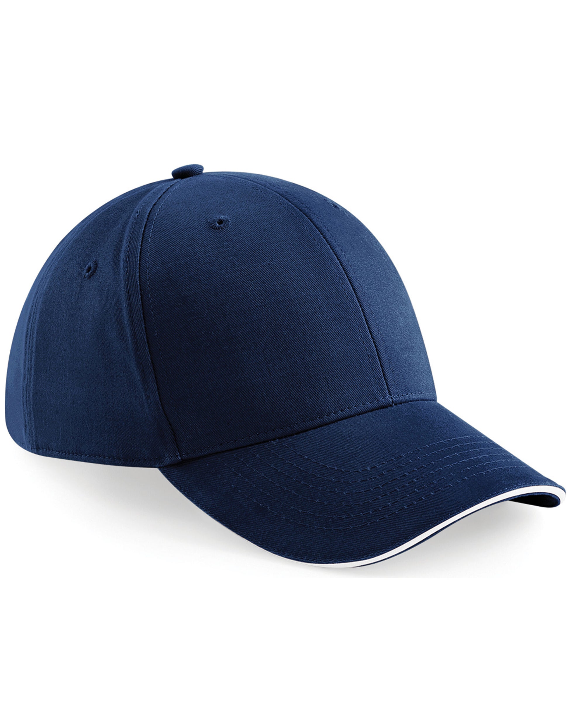 Athleisure 6 Panel Cap - French Navy/White