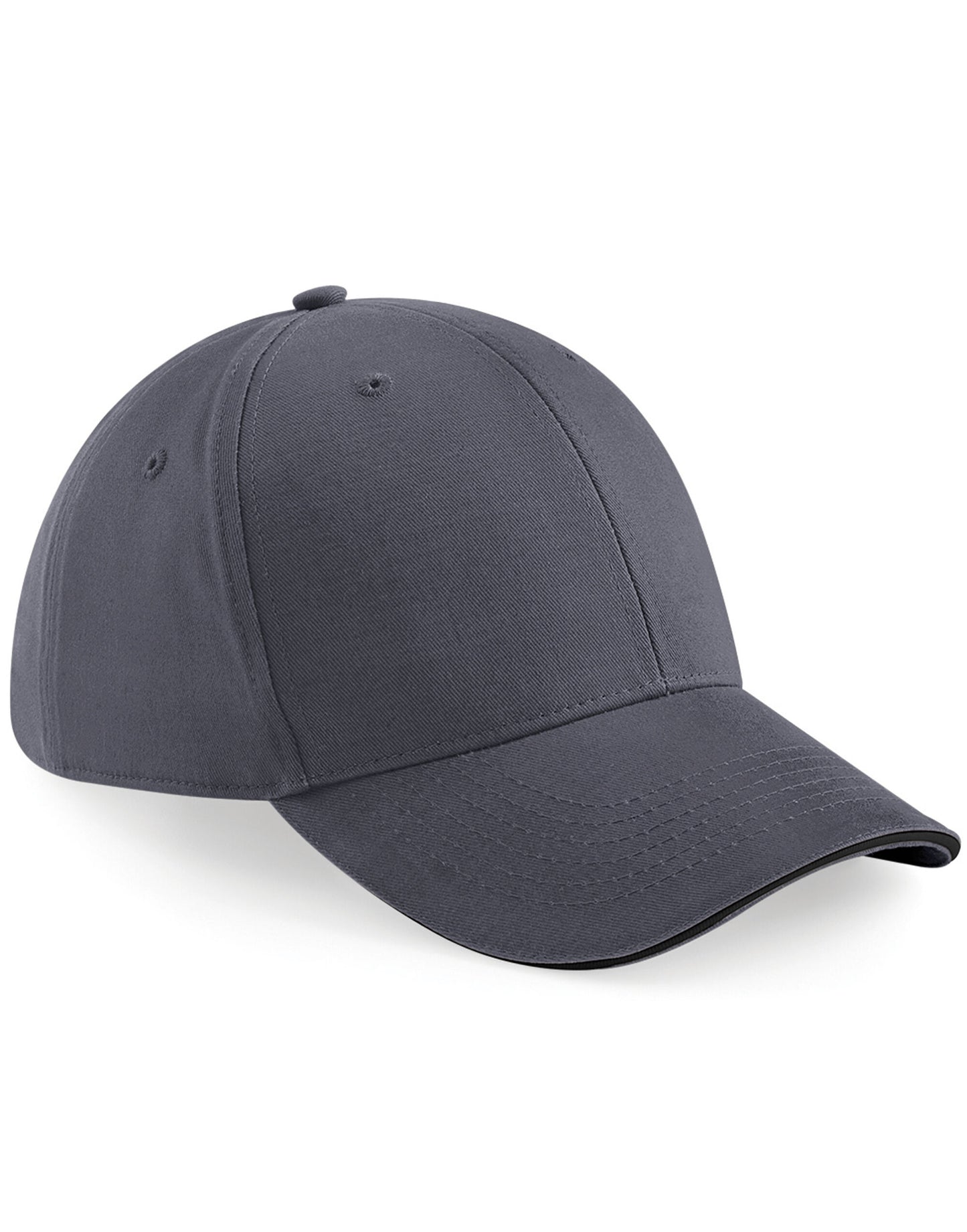 Athleisure 6 Panel Cap - Graphite Grey/Black