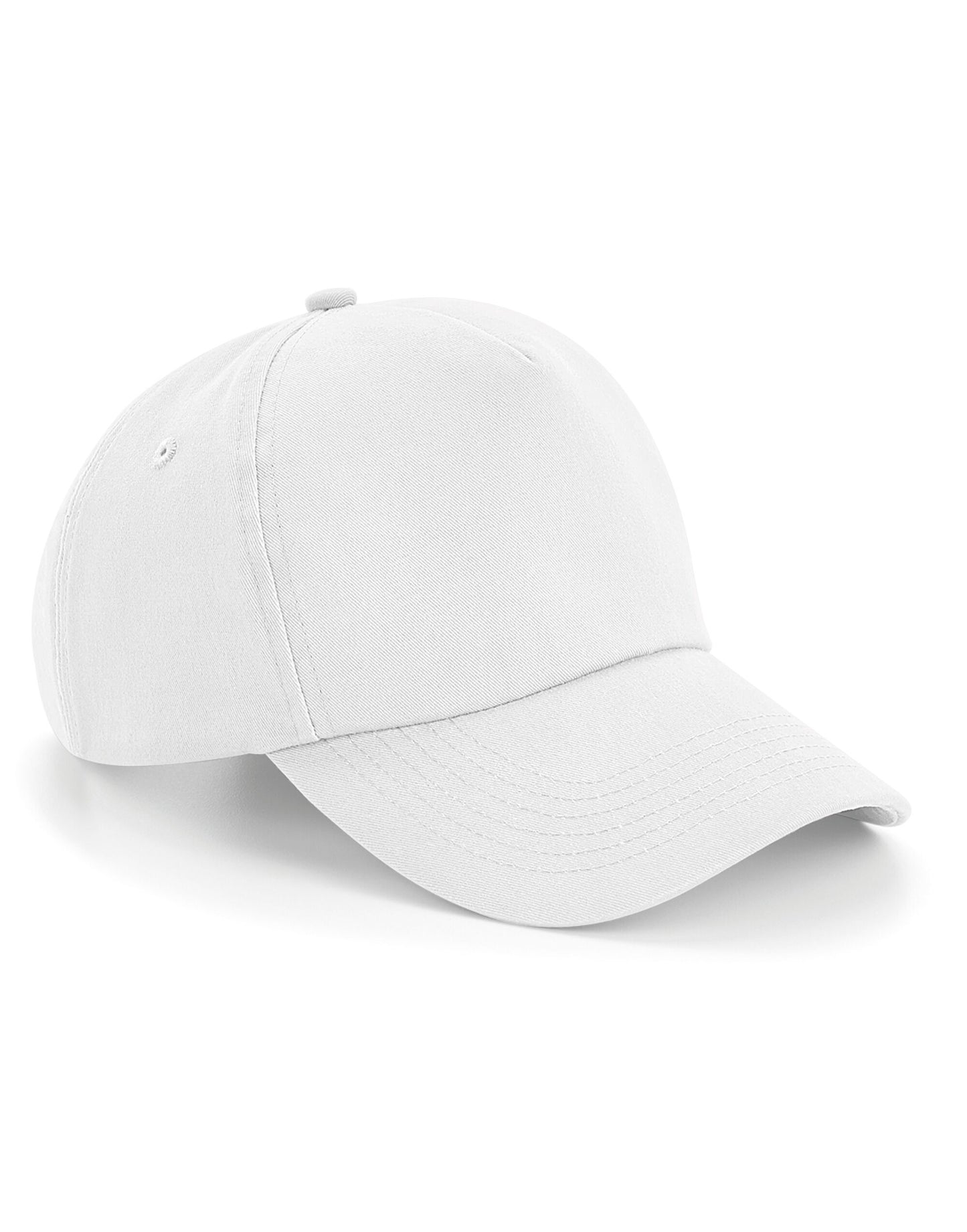 Authentic 5 Panel Cap - White