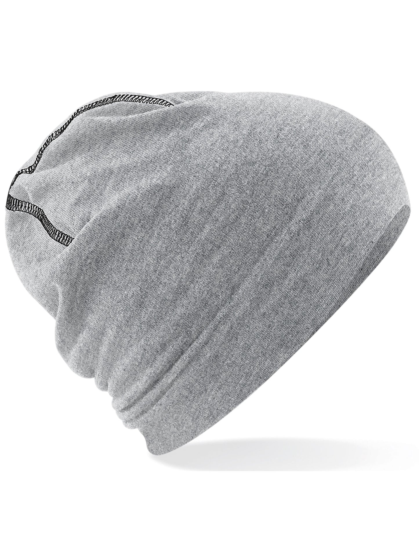 Hemsedal Cotton Beanie - Heather Grey/Black