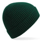 Engineered Knit Ribbed Beanie - Bottle Green