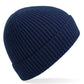 Engineered Knit Ribbed Beanie - Oxford Navy