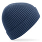 Engineered Knit Ribbed Beanie - Steel Blue