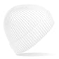 Engineered Knit Ribbed Beanie - White