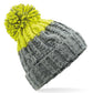 Apres Beanie - Light Grey/ Citron