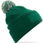 Snowstar® Patch Beanie - Bottle Green/Off White