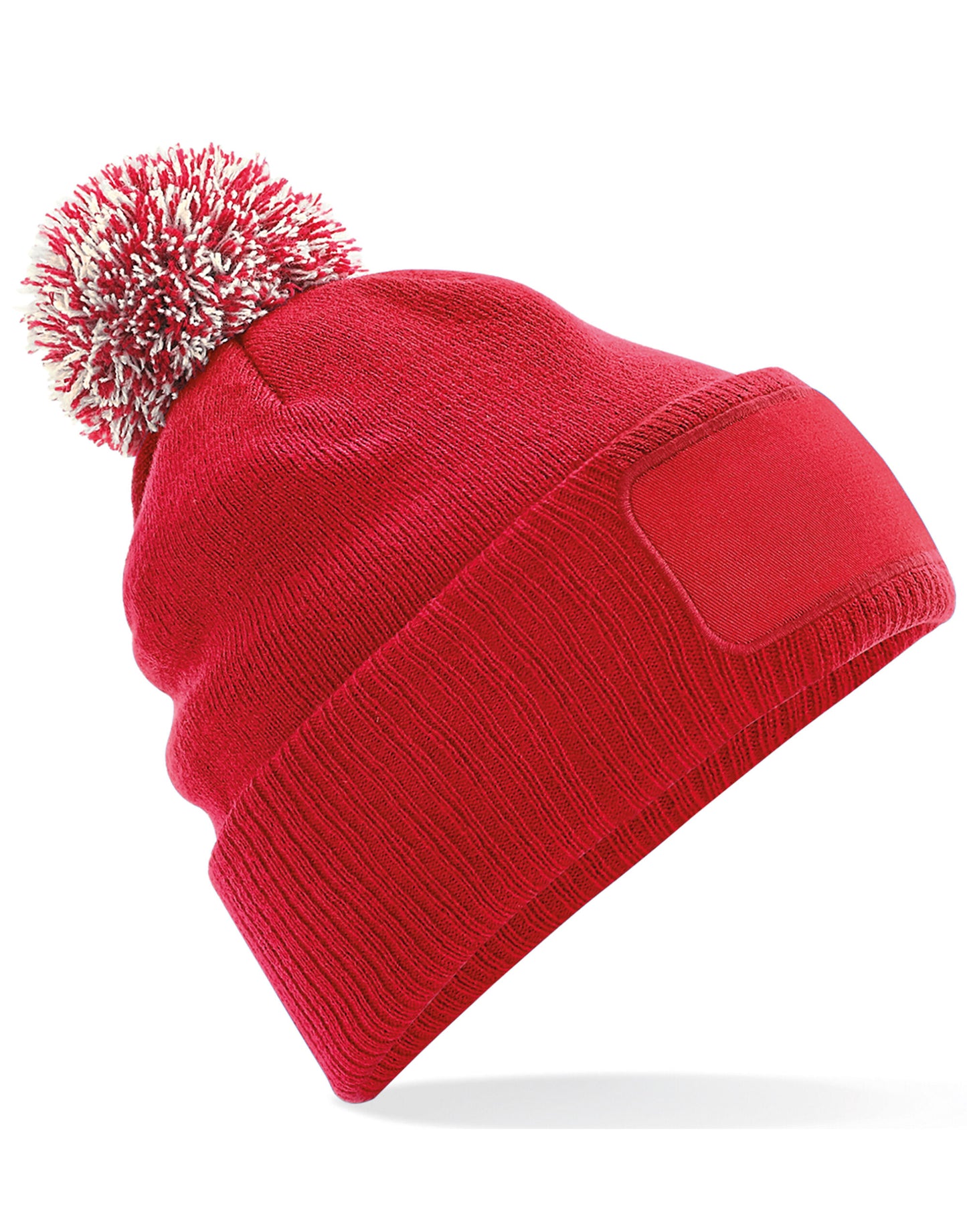 Snowstar® Patch Beanie - Classic Red/Off White