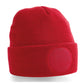 Circular Patch Beanie - Classic Red