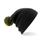 Snowstar® Beanie - Black/Lime Green