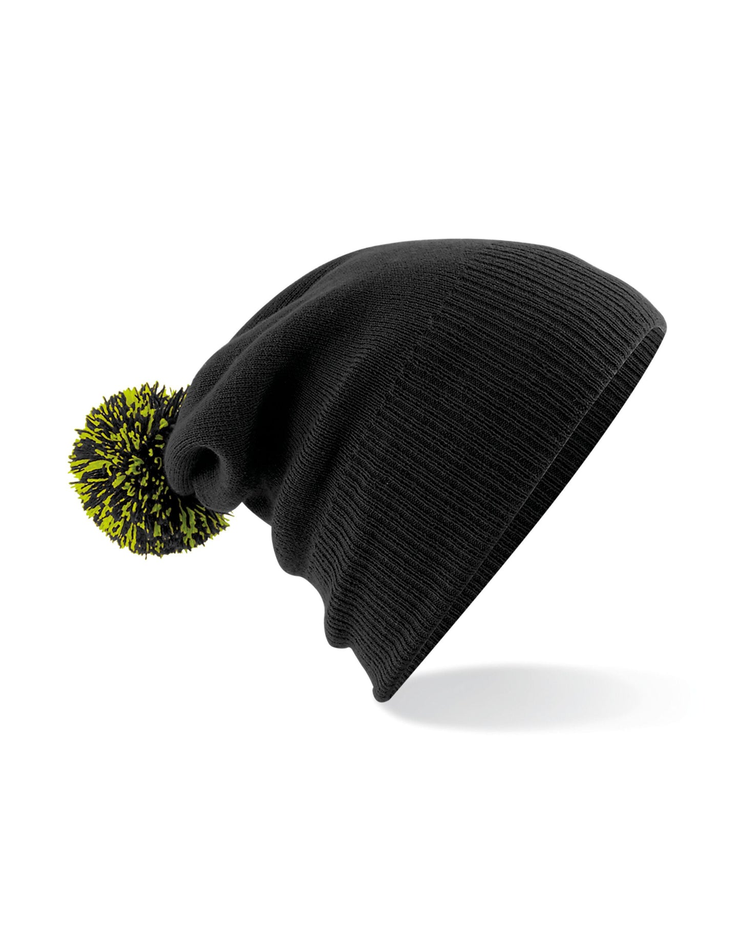 Snowstar® Beanie - Black/Lime Green