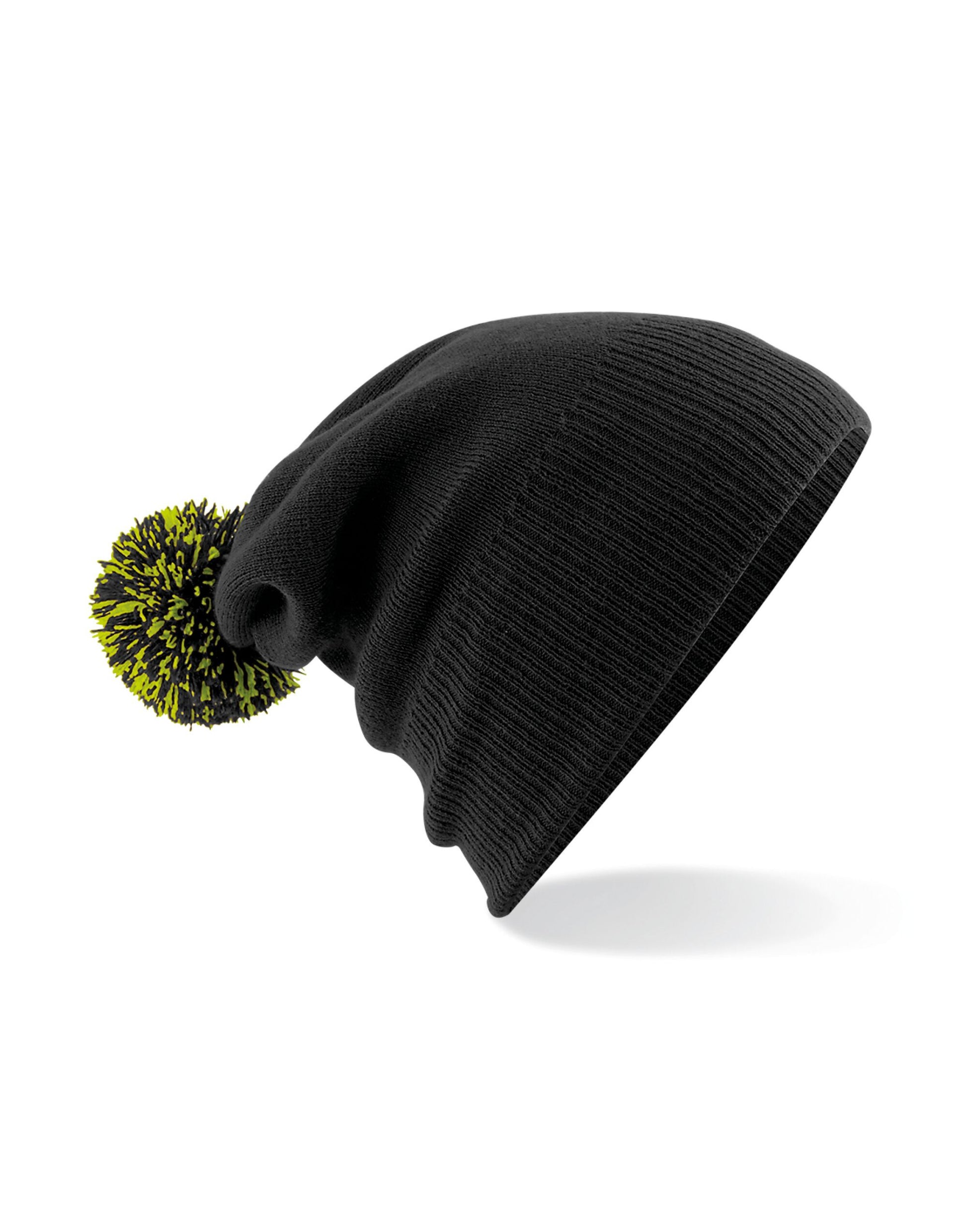 Snowstar® Beanie - Black/Lime Green