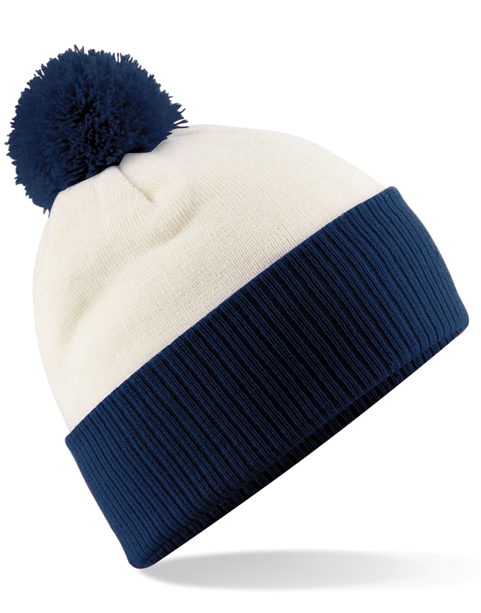 Snowstar® Two-Tone Beanie - Off White/ French Navy