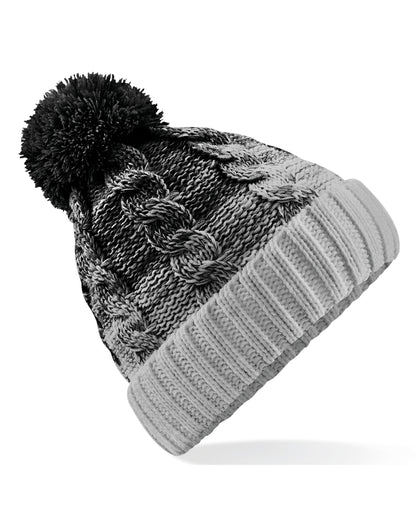 Ombré Beanie - Black/Light Grey