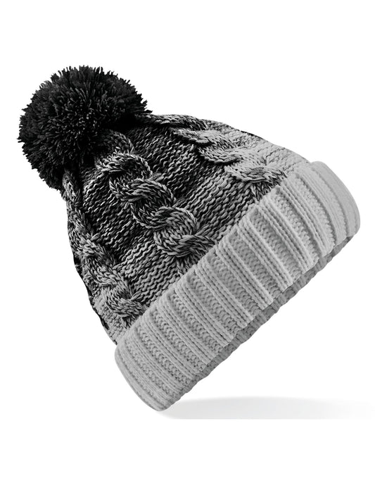 Ombré Beanie - Black/Light Grey