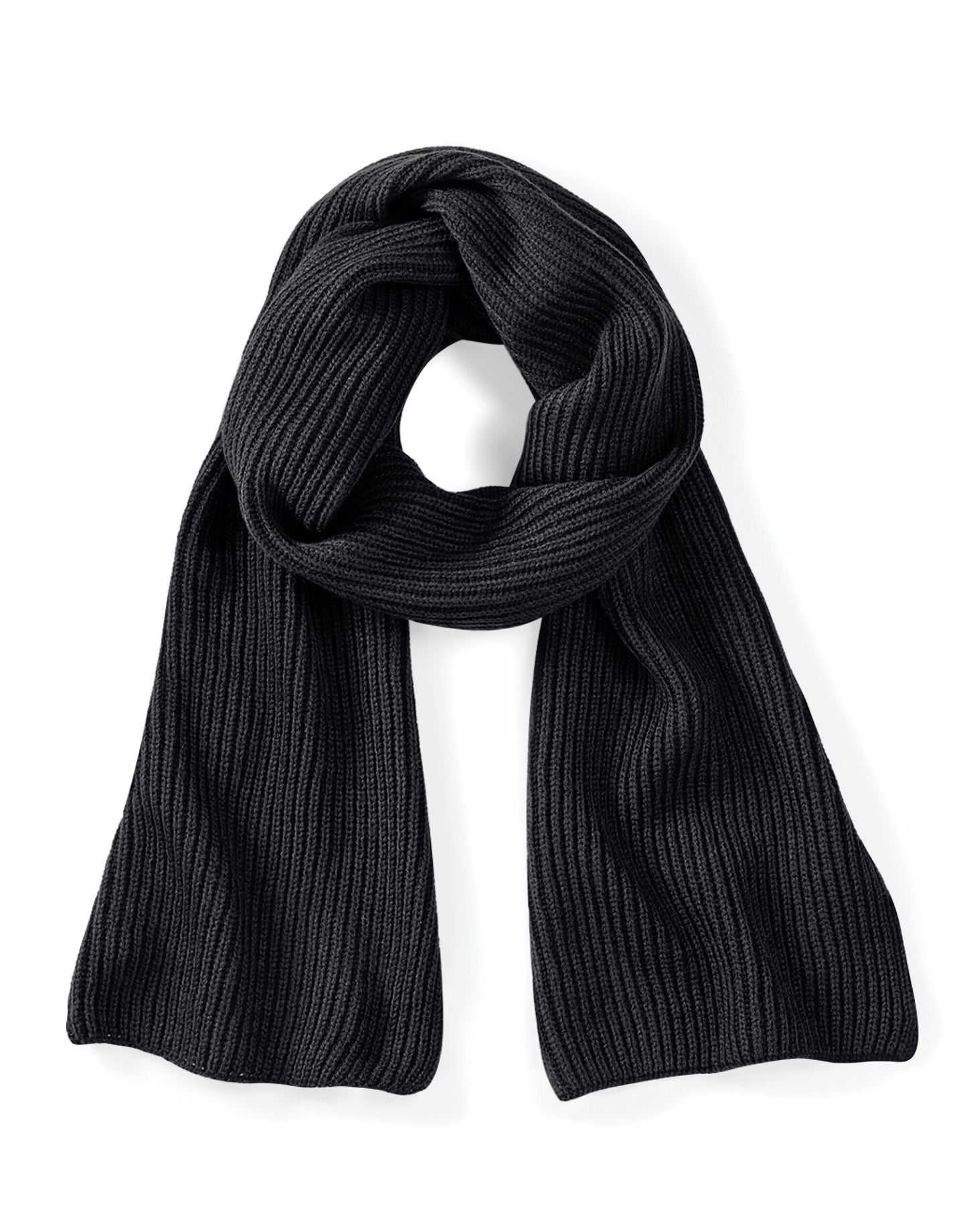 Metro Knitted Scarf - Black