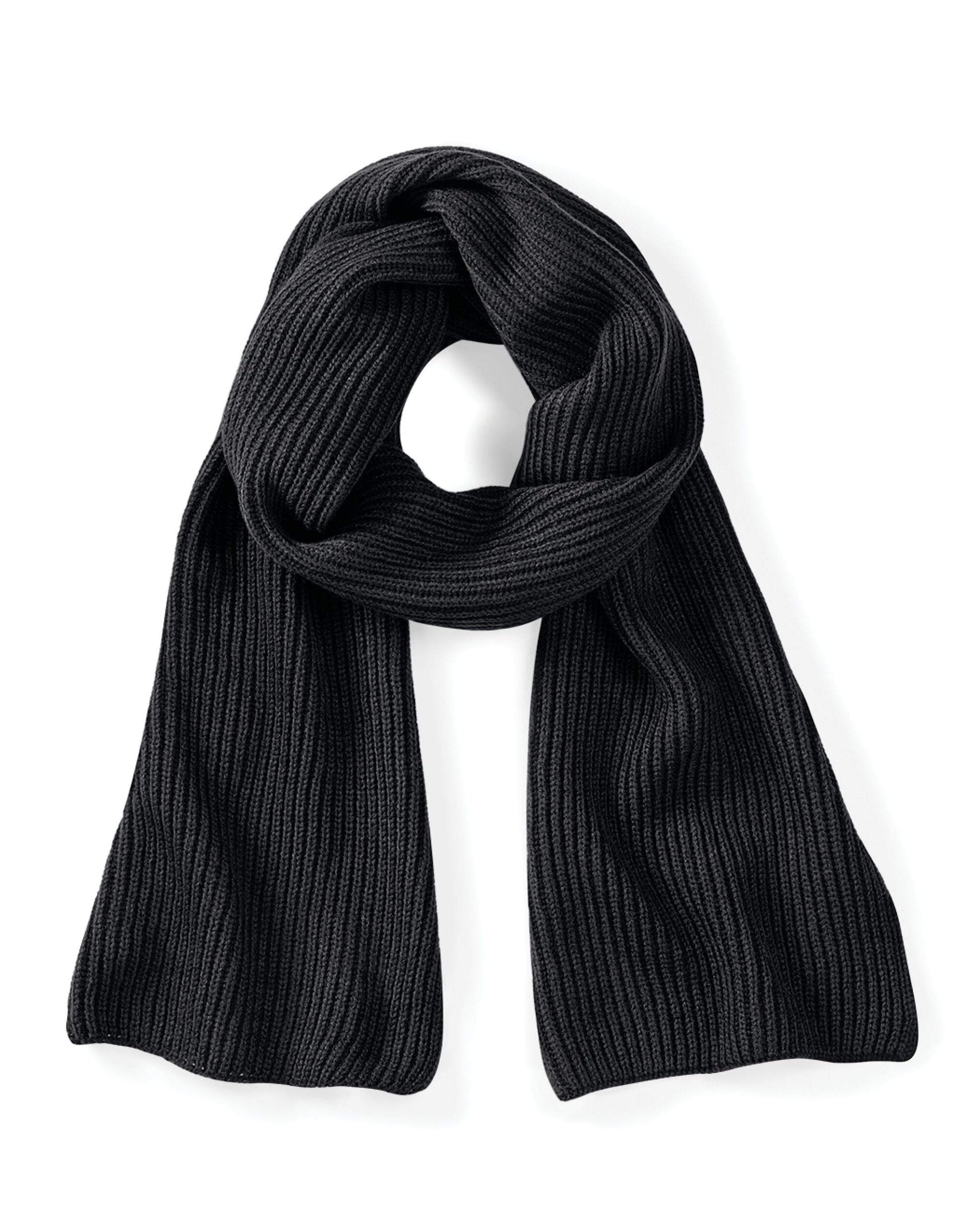 Metro Knitted Scarf - Black