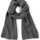 Metro Knitted Scarf - Smoke